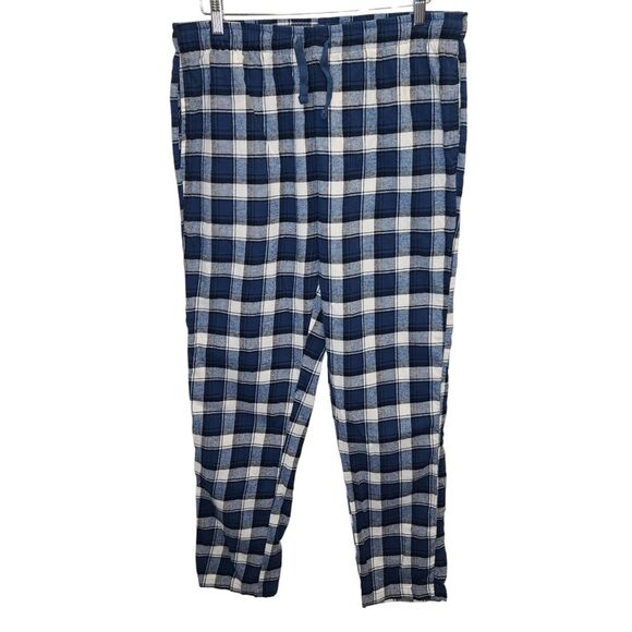 Primark Men's Blue Plaid Cotton Pajama Pants L - Picture 1 of 11